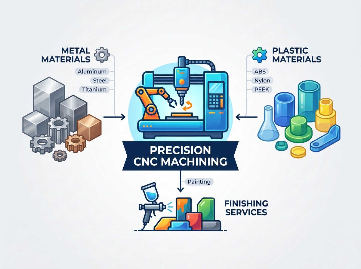 Precision CNC Machining Setup